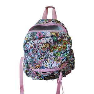 Tokidoki NWT Women's Pink Kids Size Backpack Bag Flowers Kidcore